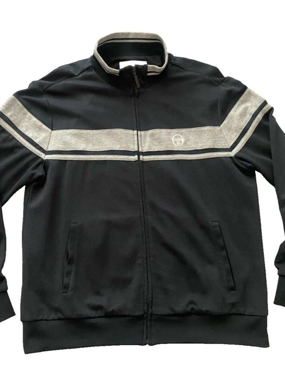 Sergio Tacchini Damarindo Black Grey Track Jacket